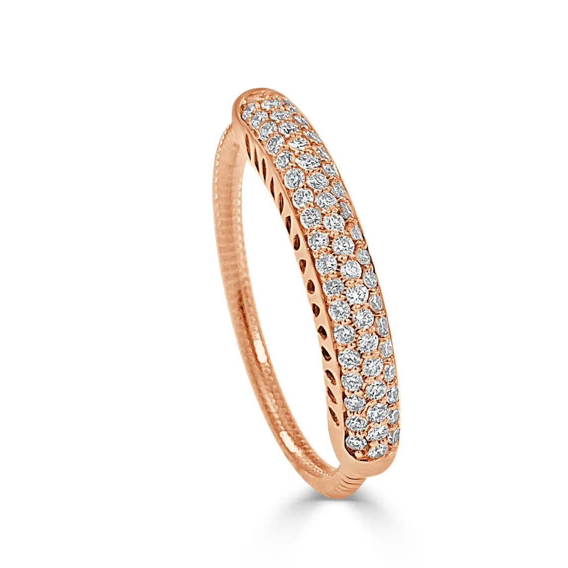 14k Gold & Diamond Flexible Ring - 0.30ct