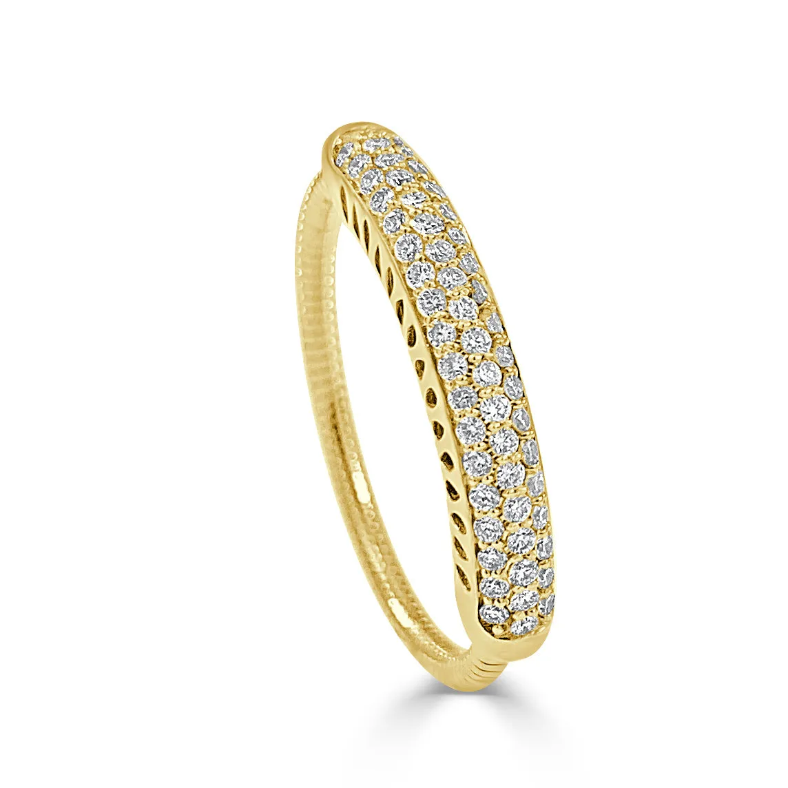 14k Gold & Diamond Flexible Ring - 0.30ct