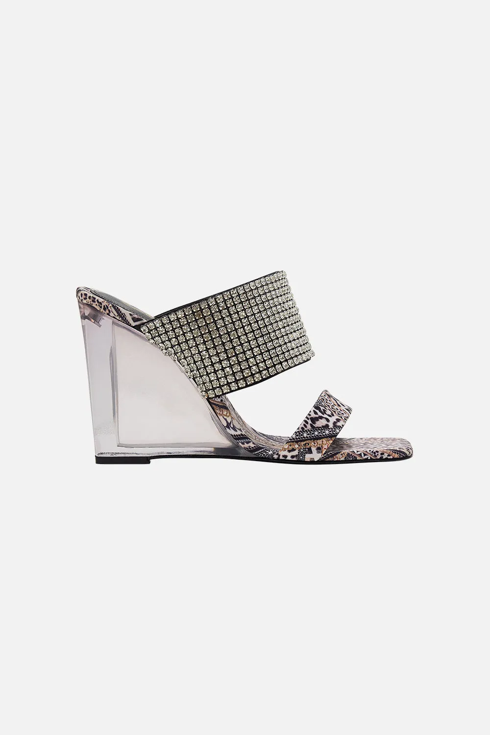 CARLA MULE WITH PERSPEX HEEL MOSAIC MUSE