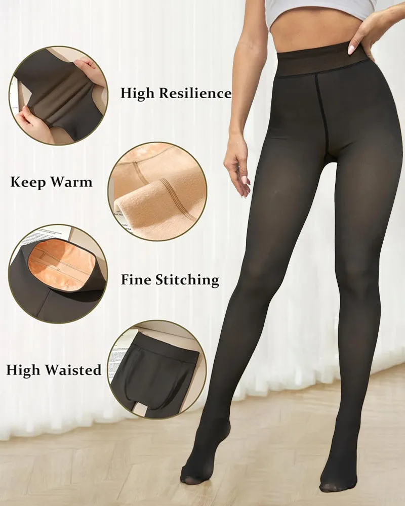 ❄️Christmas Sale✨Translucent Polyester Lined Tights