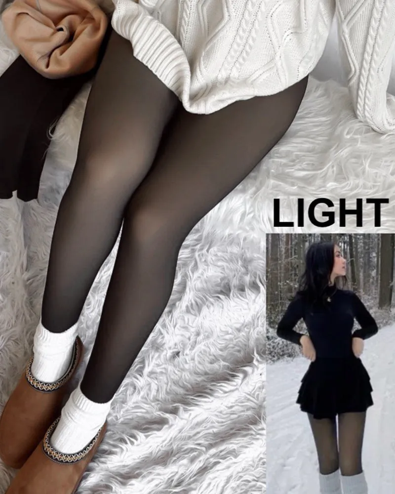❄️Christmas Sale✨Translucent Polyester Lined Tights