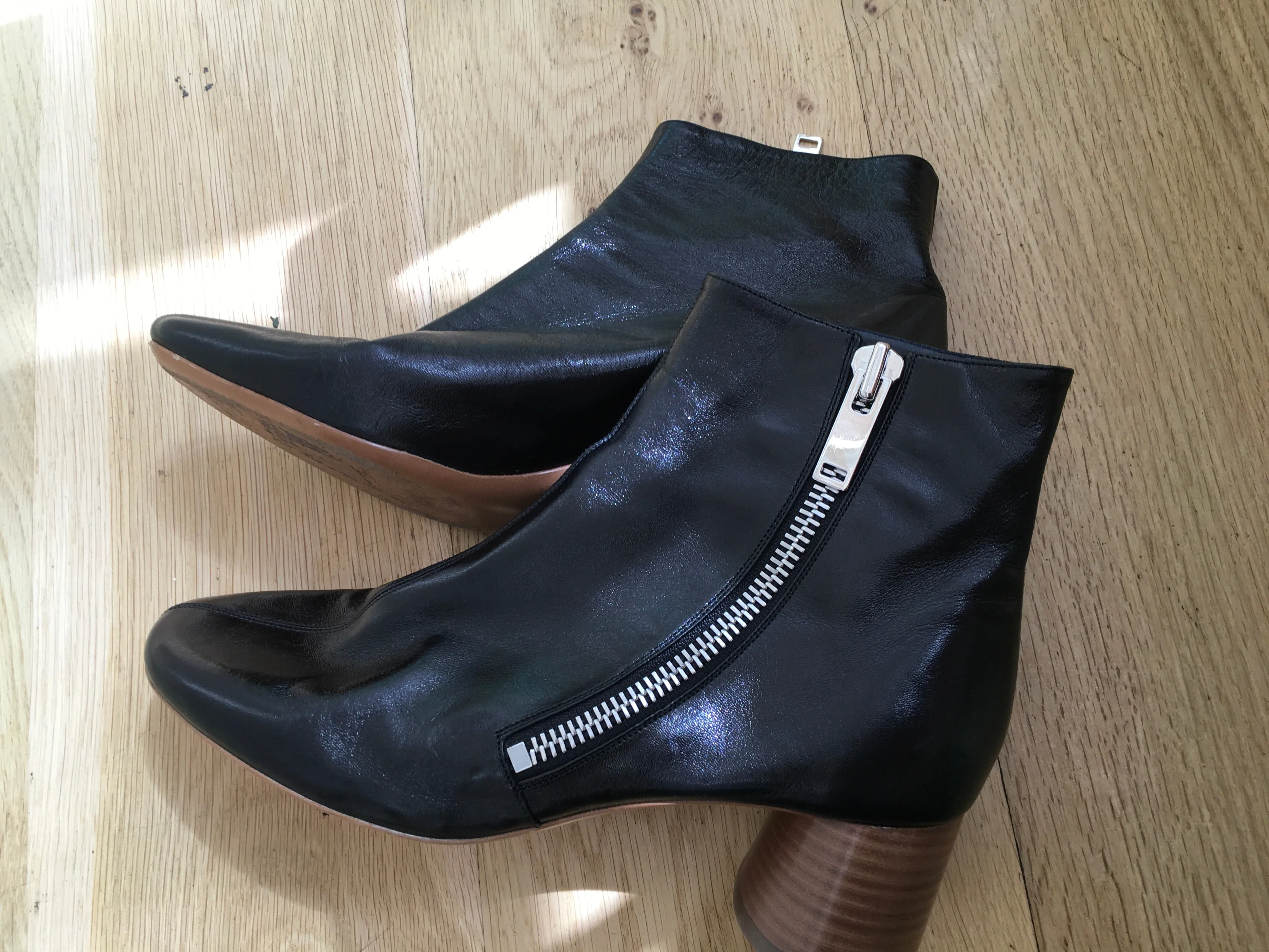 CÉLINE Celine Phoebe Philo Elliptic Heel Ankle Boots In Black Size 40 UK7 ladies