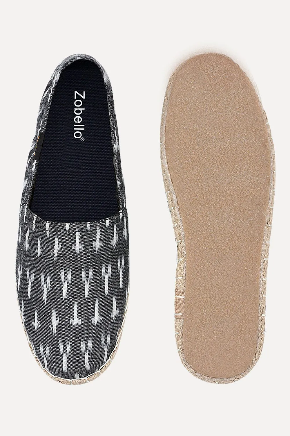 Elastic Handwoven Ikat Espadrilles