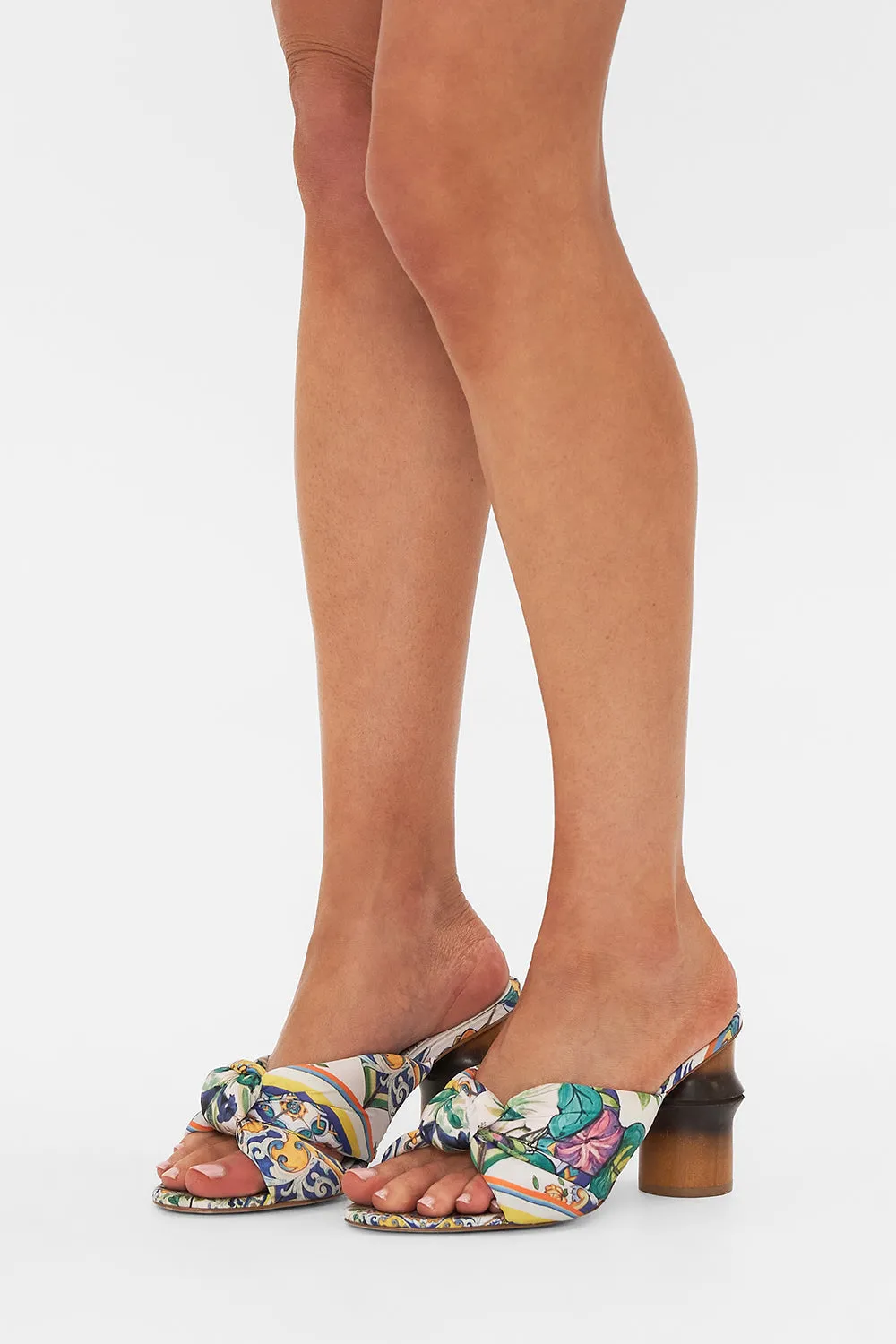 EUDREY KNOTTED MID HEEL AMALFI AMORE