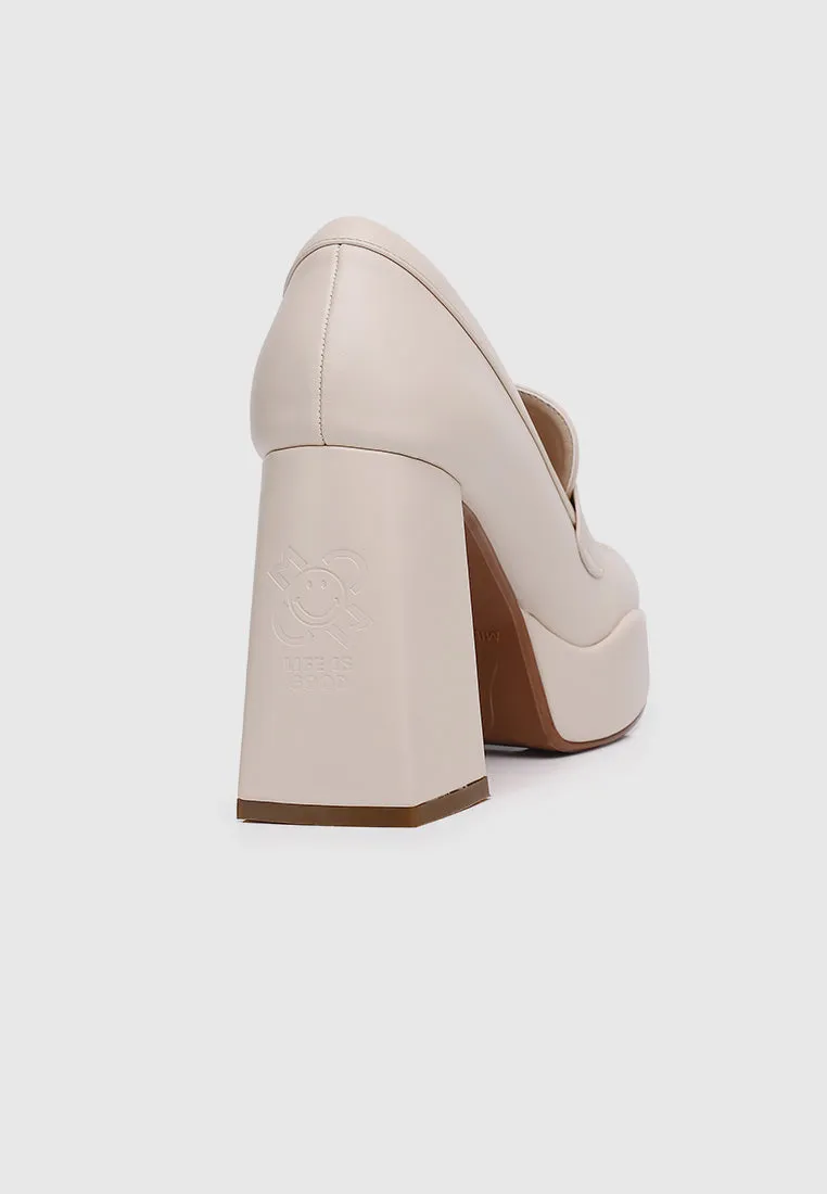 Happy Mind Platform Pumps (Wheat)