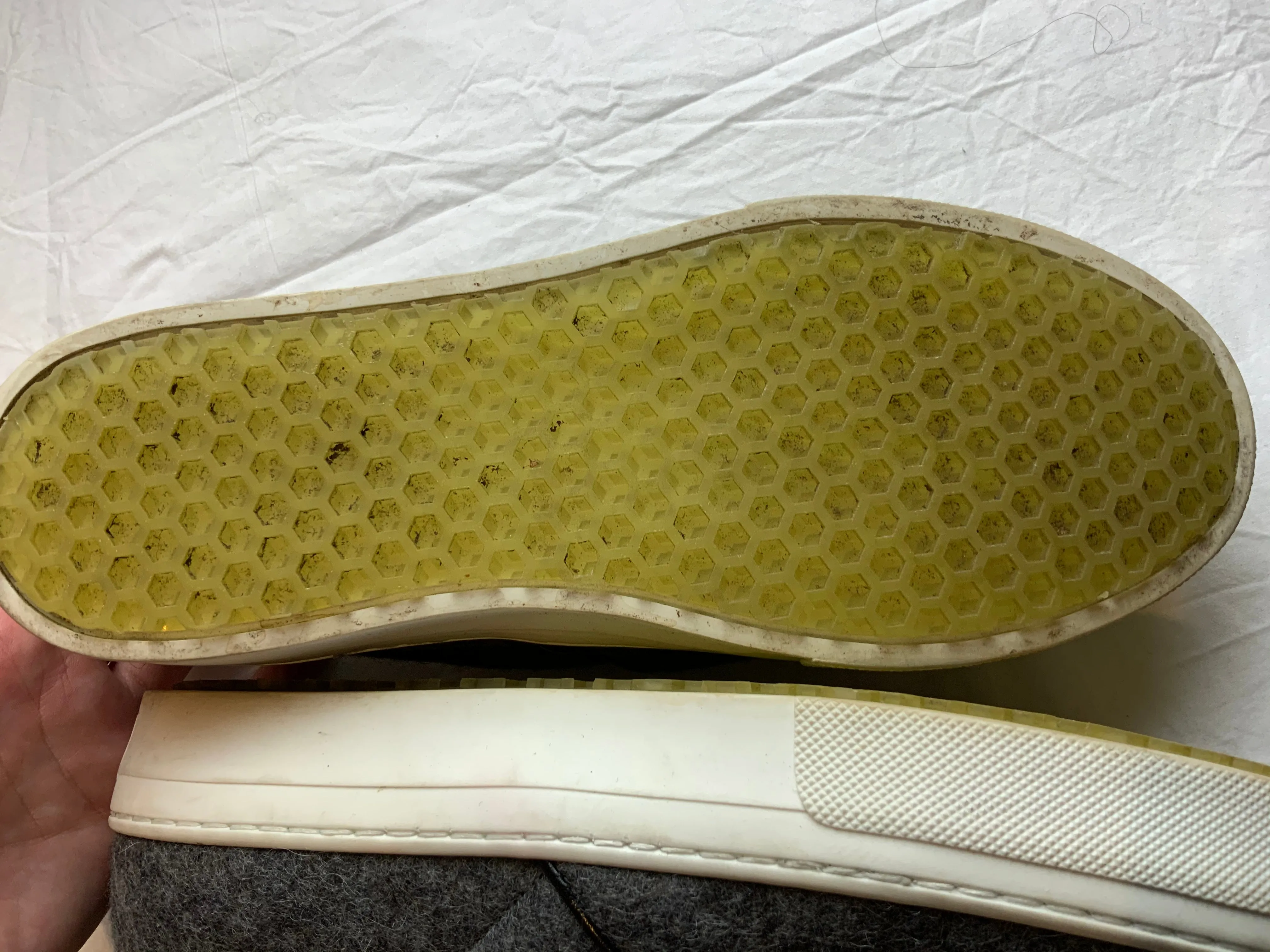 ICONIC CÉLINE Celine Phoebe Philo Grey Wool Espadrilles Shoes 37.5 UK 4.5 US 7.5 ladies