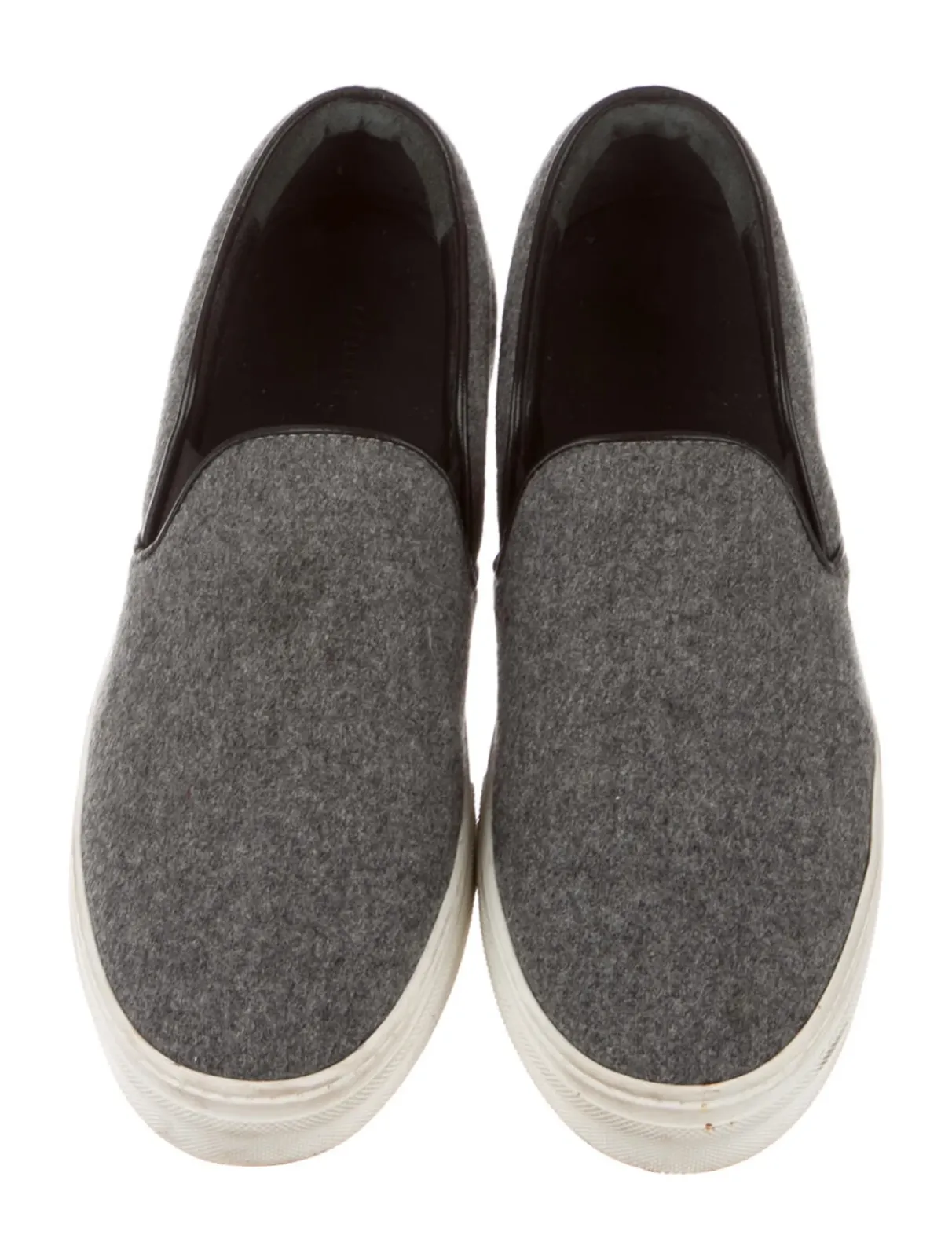 ICONIC CÉLINE Celine Phoebe Philo Grey Wool Espadrilles Shoes 37.5 UK 4.5 US 7.5 ladies