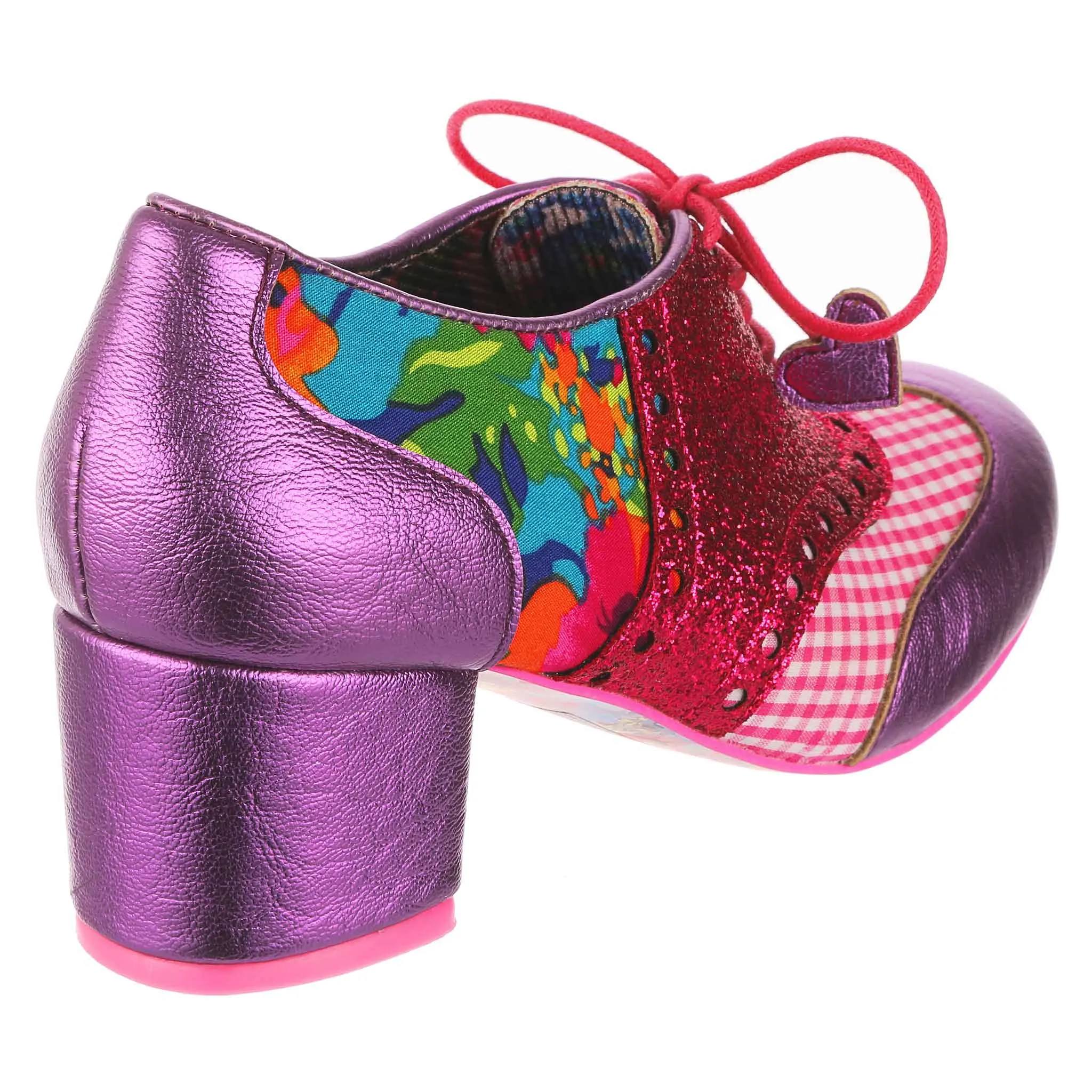 Irregular Choice Women's Clara Bow 3908-08 AJ Lace Up Shoes Pink