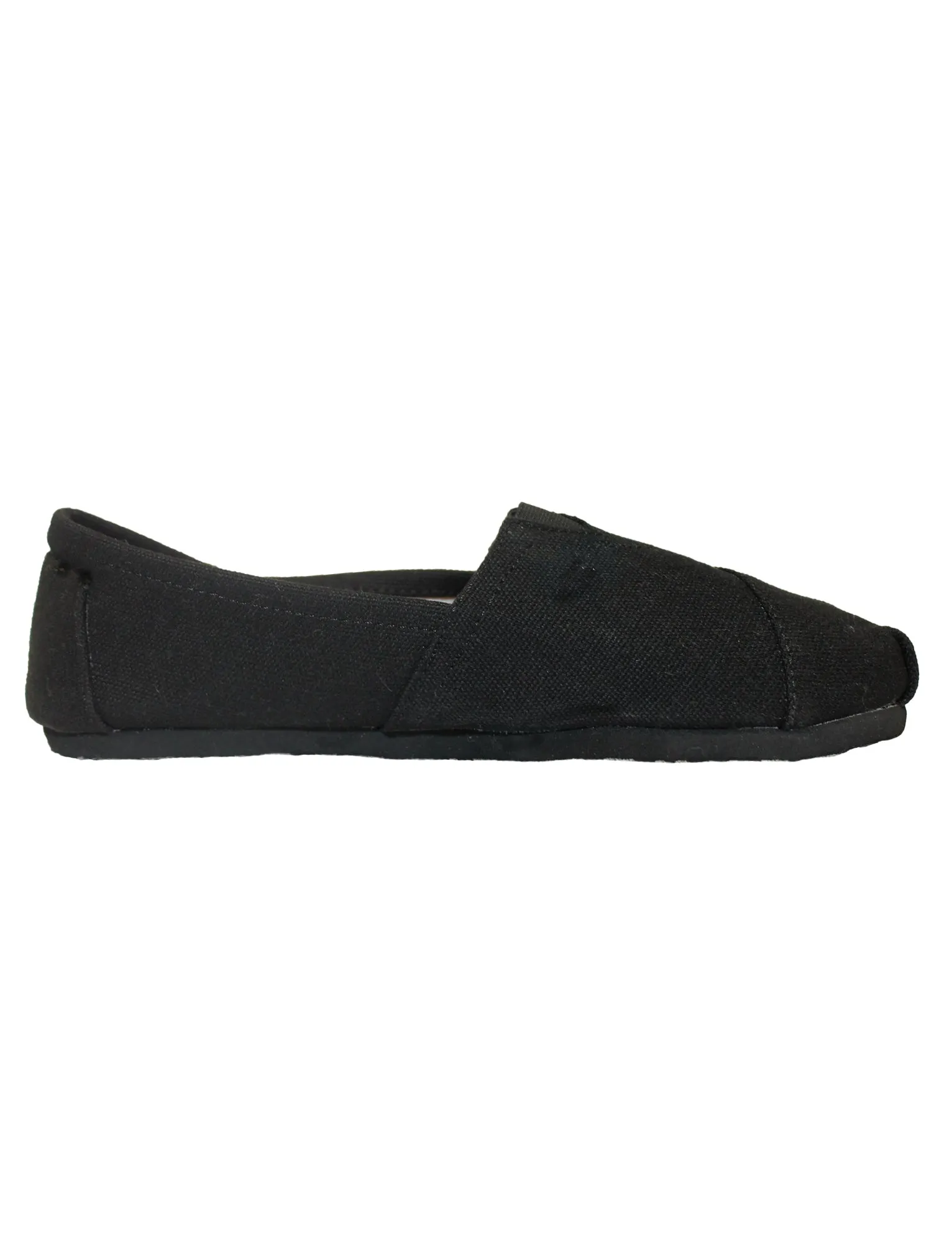 Ladies canvas espadrilles in black