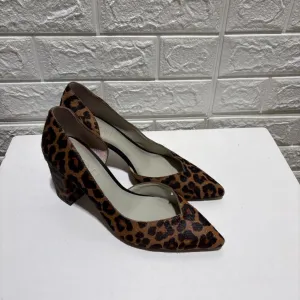 Leopard Print Block Heels *as is*