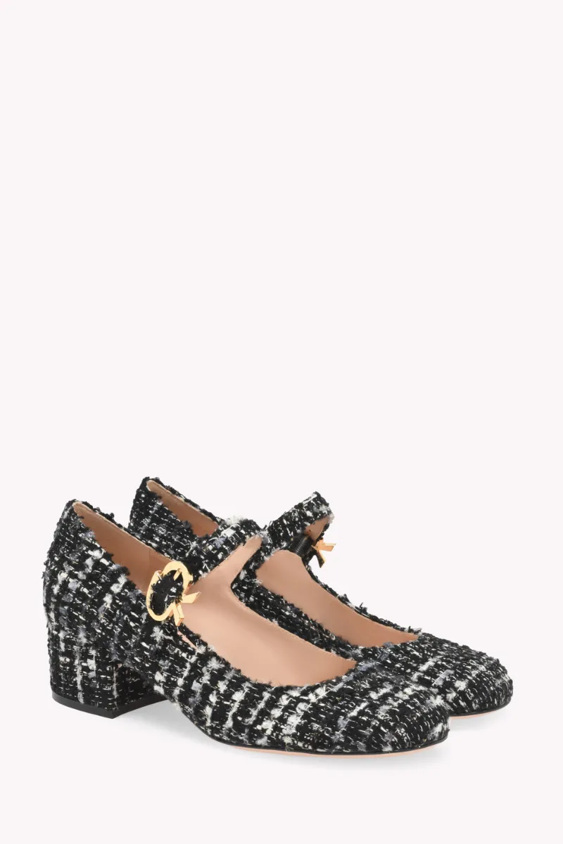 Mary Ribbon Boucle Heels