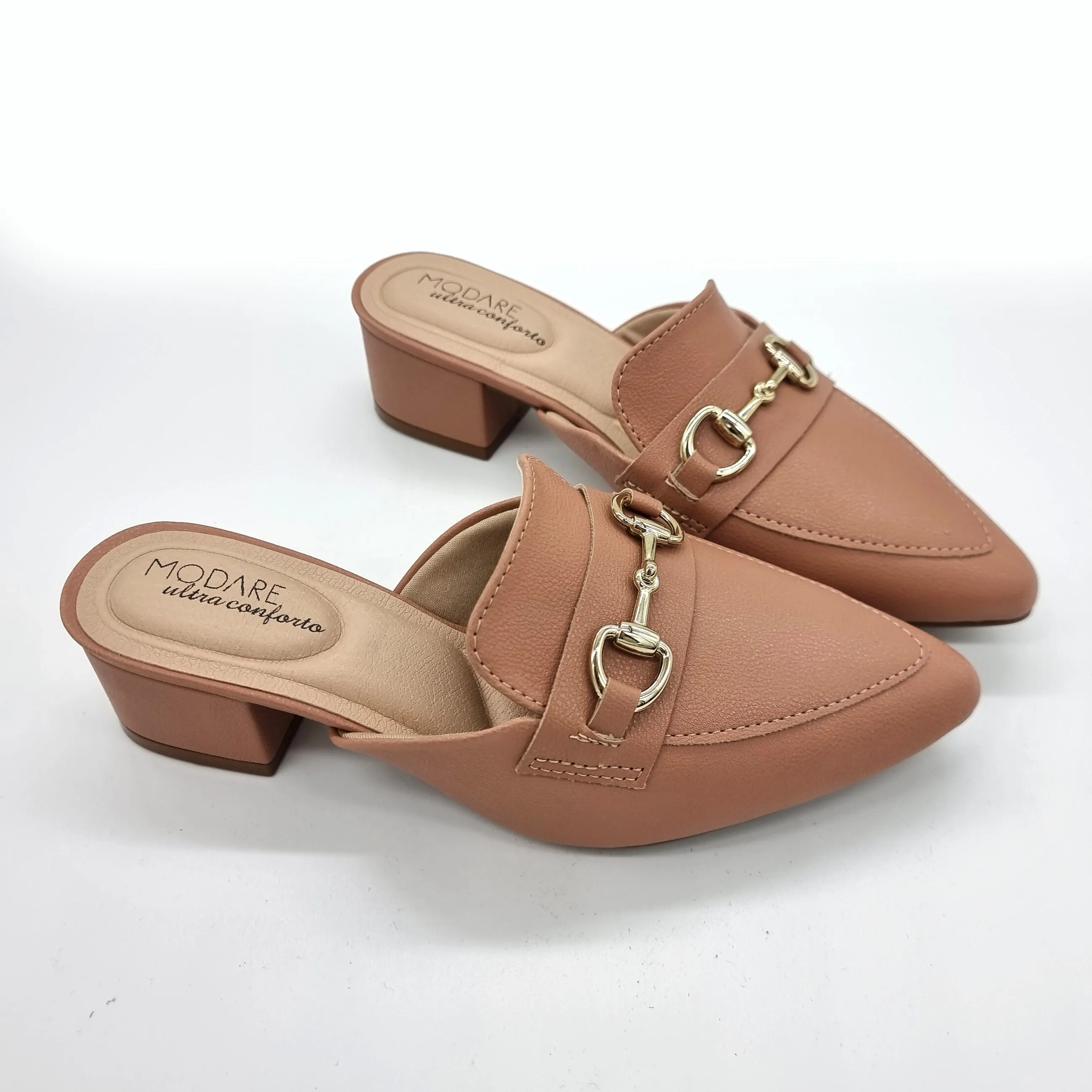 Modare 7340-124 Block Heel Mule in Nude