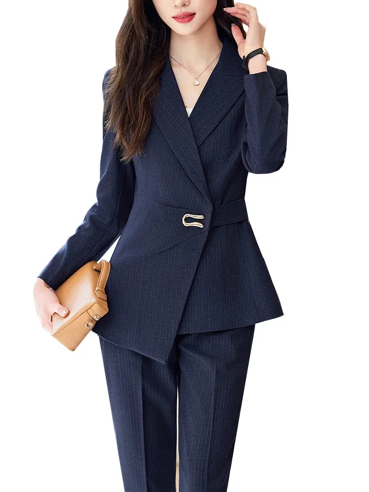 Power Play Fancy Pantsuit | Modern Blazer Pantsuit | Womens Pantsuit | Blazer and Pant set