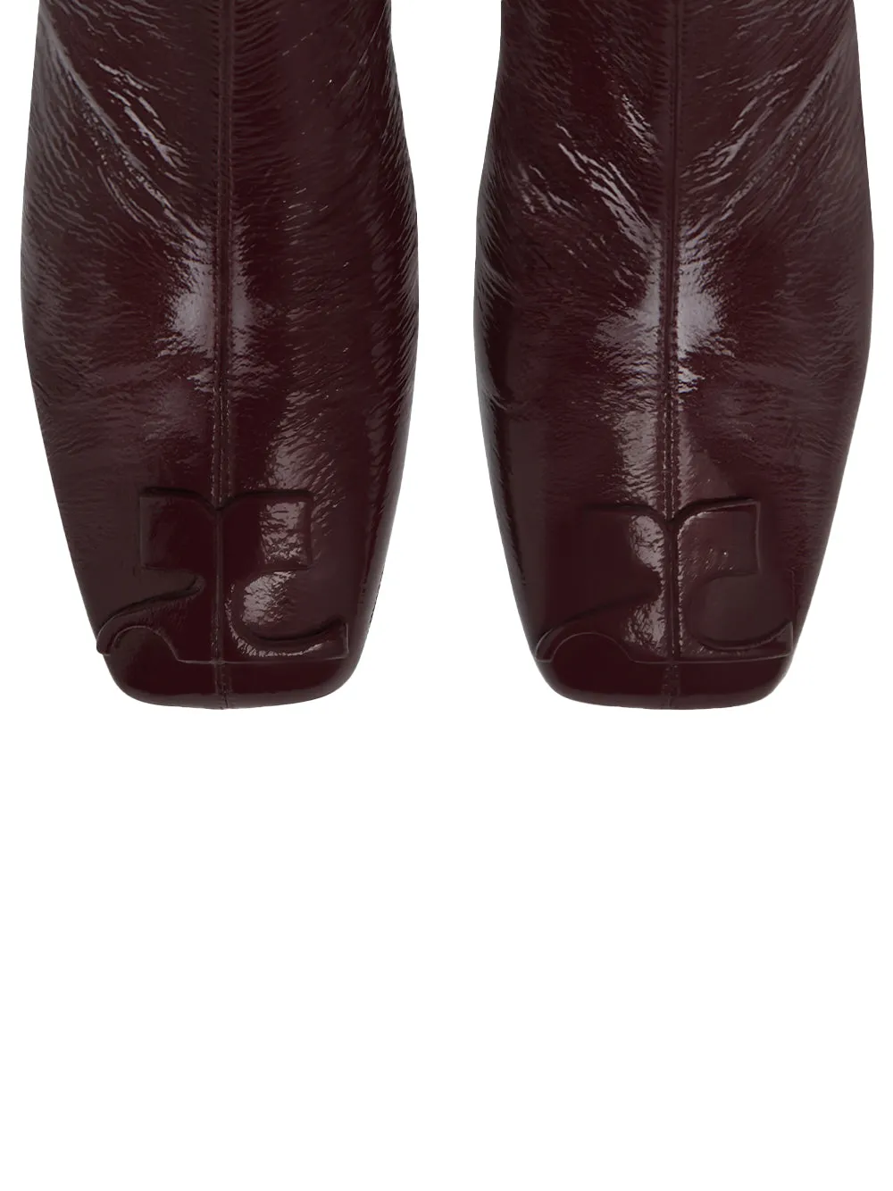 Reedition Vinyl Ankle Boots (Burgundy)