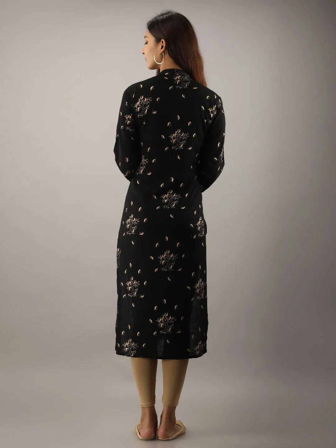 Women Printed Viscose Rayon Straight Kurta